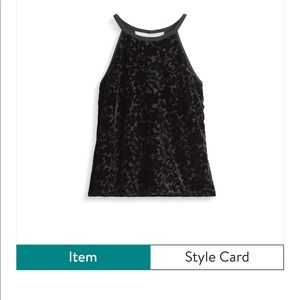 Brixon Ivy Yanina Velvet Burnout Detail Blouse